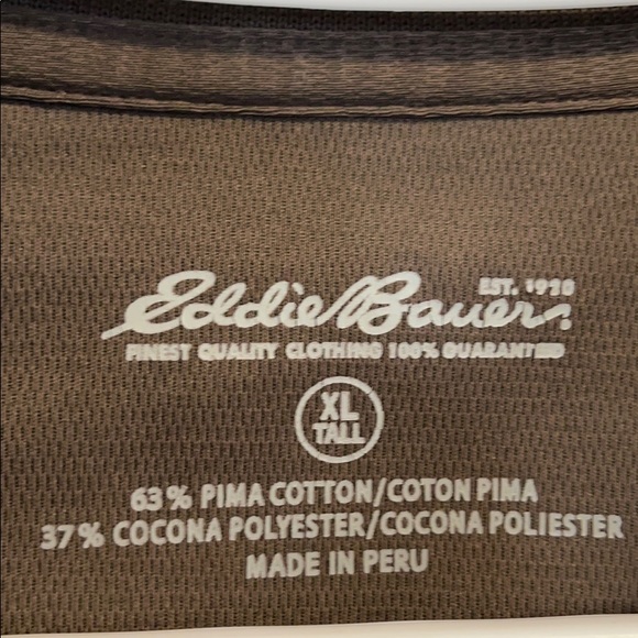 Eddie Bauer Brown Polo Shirt XL - Picture 3 of 8